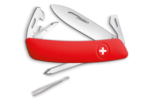 Swiza Knives: D04 Swiss Folding Pocket Knife w/ Red Handle Swiza Knives: D04 Swiss Folding Pocket Knife w/ Red Handle