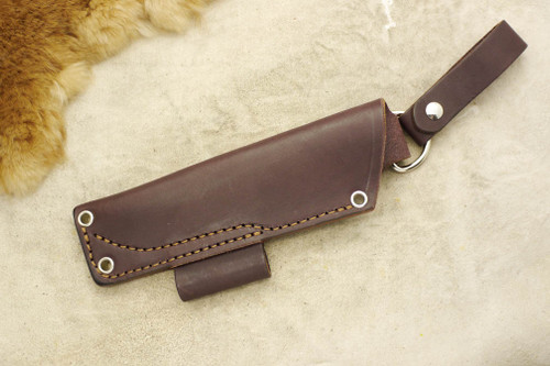 TKC: #E Pouch Style Leather DANGLER Sheath Brown, LH, Firesteel Loop TKC: #E Pouch Style Leather DANGLER Sheath Brown, LH, Firesteel Loop