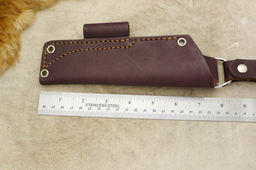 TKC: #E Pouch Style Leather DANGLER Sheath Brown, RH, Firesteel Loop TKC: #E Pouch Style Leather DANGLER Sheath Brown, RH, Firesteel Loop