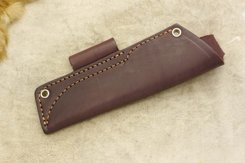 TKC: #E Pouch Style Leather HIP Sheath Brown, RH, Firesteel Loop TKC: #E Pouch Style Leather HIP Sheath Brown, RH, Firesteel Loop