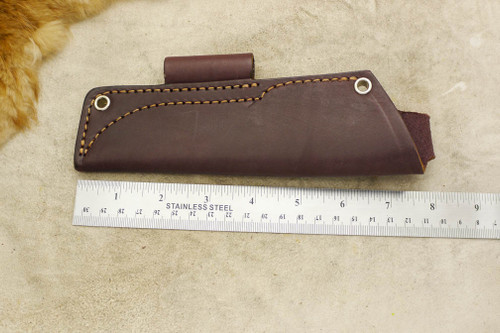 TKC: #E Pouch Style Leather HIP Sheath Brown, RH, Firesteel Loop TKC: #E Pouch Style Leather HIP Sheath Brown, RH, Firesteel Loop