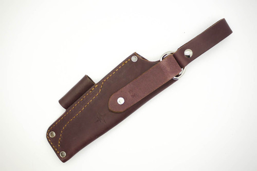 TKC: #EX Pouch Style Leather DANGLER Sheath Brown, LH, Firesteel Loop TKC: #EX Pouch Style Leather DANGLER Sheath Brown, LH, Firesteel Loop