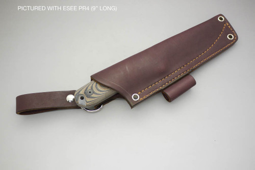 TKC: #K Pouch Style Leather DANGLER Sheath Brown, RH, Firesteel Loop TKC: #K Pouch Style Leather DANGLER Sheath Brown, RH, Firesteel Loop