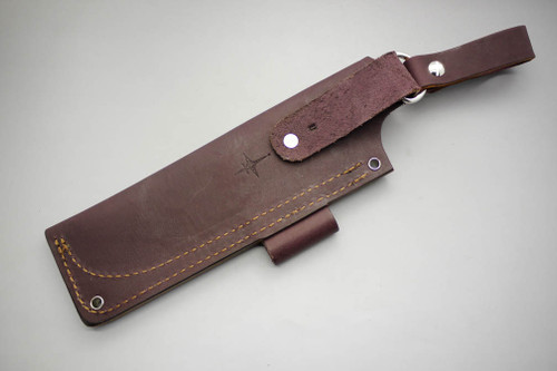 TKC: #U ESEE-5 / RAT-5 / FB-5.5 Pouch Style Leather DANGLER Sheath Brown, RH, Firesteel Loop TKC: #U ESEE-5 / RAT-5 / FB-5.5 Pouch Style Leather DANGLER Sheath Brown, RH, Firesteel Loop