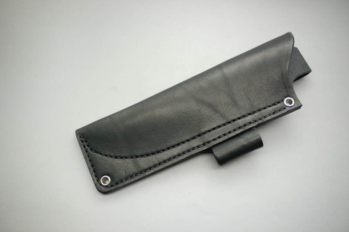 TKC: #U ESEE-5 / RAT-5 / FB-5.5 Pouch Style Leather HIP Sheath Black, LH, Firesteel Loop TKC: #U ESEE-5 / RAT-5 / FB-5.5 Pouch Style Leather HIP Sheath Black, LH, Firesteel Loop