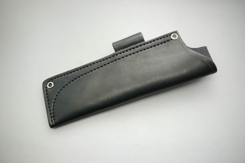 TKC: #U ESEE-5 / RAT-5 / FB-5.5 Pouch Style Leather HIP Sheath Black, RH, Firesteel Loop TKC: #U ESEE-5 / RAT-5 / FB-5.5 Pouch Style Leather HIP Sheath Black, RH, Firesteel Loop