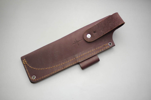 TKC: #U ESEE-5 / RAT-5 / FB-5.5 Pouch Style Leather HIP Sheath Brown, RH, Firesteel Loop TKC: #U ESEE-5 / RAT-5 / FB-5.5 Pouch Style Leather HIP Sheath Brown, RH, Firesteel Loop