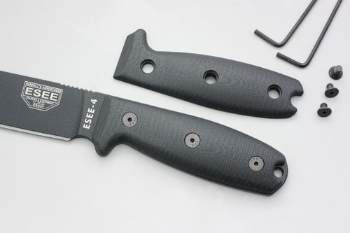 TKC: COMPACT G10 Handle for ESEE 3 / ESEE 4 - Black TKC: COMPACT G10 Handle for ESEE 3 / ESEE 4 - Black