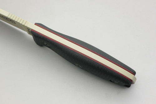TKC: COMPACT G10 Handle for ESEE 3 / ESEE 4 - Black w/ Red Liner TKC: COMPACT G10 Handle for ESEE 3 / ESEE 4 - Black w/ Red Liner