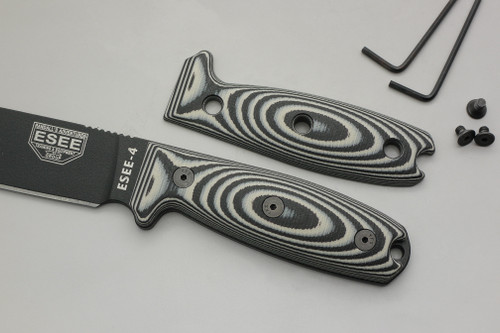 TKC: COMPACT G10 Handle for ESEE 3 / ESEE 4 - Midnite Tiger, 2X2 TKC: COMPACT G10 Handle for ESEE 3 / ESEE 4 - Midnite Tiger, 2X2