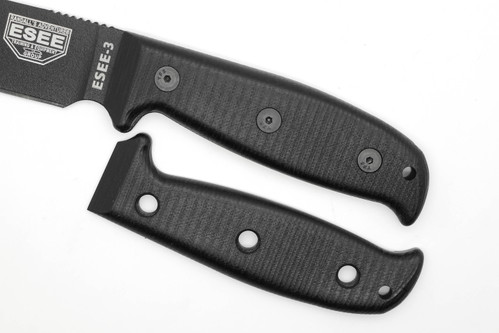 TKC: EXTENDED G10 Handle for ESEE 3 - Black TKC: EXTENDED G10 Handle for ESEE 3 - Black