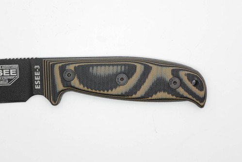 TKC: EXTENDED G10 Handle for ESEE 3 - Brown & Black TKC: EXTENDED G10 Handle for ESEE 3 - Brown & Black