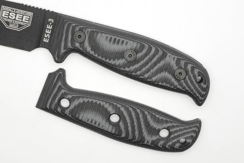 TKC: EXTENDED G10 Handle for ESEE 3 - Midnite Tiger, 1X1 TKC: EXTENDED G10 Handle for ESEE 3 - Midnite Tiger, 1X1