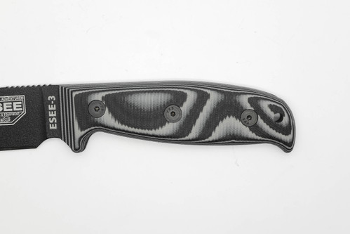 TKC: EXTENDED G10 Handle for ESEE 3 - Midnite Tiger, 2X2 TKC: EXTENDED G10 Handle for ESEE 3 - Midnite Tiger, 2X2