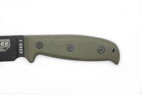 TKC: EXTENDED G10 Handle for ESEE 3 - Ranger Green TKC: EXTENDED G10 Handle for ESEE 3 - Ranger Green