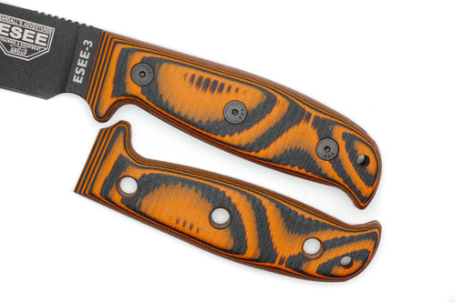 TKC: EXTENDED G10 Handle for ESEE 3 - Tigerstripe, 2X2 TKC: EXTENDED G10 Handle for ESEE 3 - Tigerstripe, 2X2