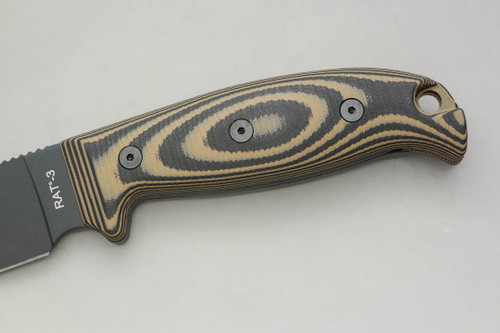 TKC: EXTENDED G10 Handle for Ontario RAT-3 - Brown & Black