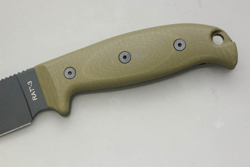 TKC: EXTENDED G10 Handle for Ontario RAT-3 - Ranger Green TKC: EXTENDED G10 Handle for Ontario RAT-3 - Ranger Green