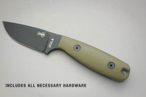 TKC: G10 EXTENDED Handle for ESEE IZULA - Ranger Green TKC: G10 EXTENDED Handle for ESEE IZULA - Ranger Green