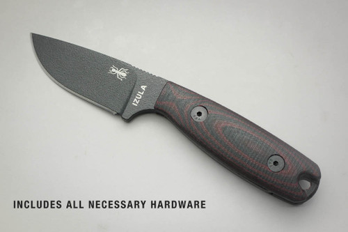 TKC: G10 EXTENDED Handle for ESEE IZULA - Red & Black TKC: G10 EXTENDED Handle for ESEE IZULA - Red & Black