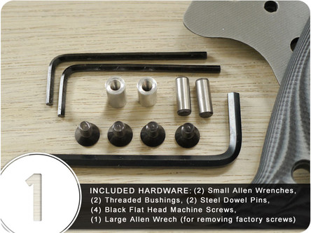 TKC: G10 Handle for Becker BK2, 3, 4, 5, 7, 9, 10, 21, 32, 39, 82, 92 - Black TKC: G10 Handle for Becker BK2, 3, 4, 5, 7, 9, 10, 21, 32, 39, 82, 92 - Black