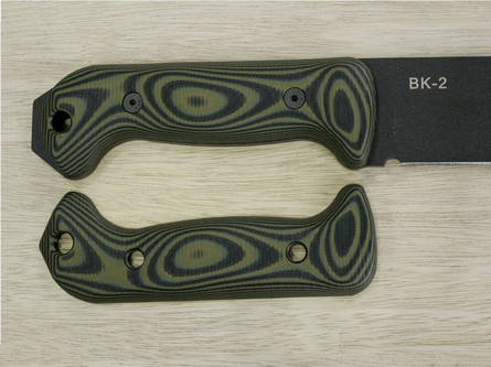 TKC: G10 Handle for Becker BK2, 3, 4, 5, 7, 9, 10, 21, 32, 39, 82, 92 - Green & Black TKC: G10 Handle for Becker BK2, 3, 4, 5, 7, 9, 10, 21, 32, 39, 82, 92 - Green & Black