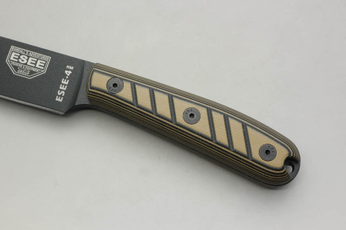 TKC: G10 Handle for ESEE 3HM / 4HM - Brown & Black, 2X2