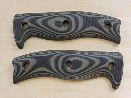 TKC G10 Handle for ESEE 5/6 - Green & Black, 2X2 TKC G10 Handle for ESEE 5/6 - Green & Black, 2X2