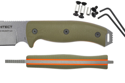 TKC G10 Handle for ESEE 5/6 - Ranger Green w/ Orange Liner
