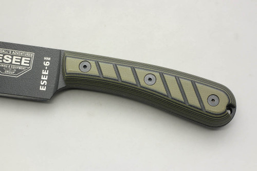 TKC: G10 Handle for ESEE 6HM - Green & Black TKC: G10 Handle for ESEE 6HM - Green & Black