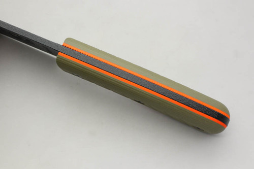 TKC: G10 Handle for ESEE 6HM - Ranger Green w/ Orange Liner