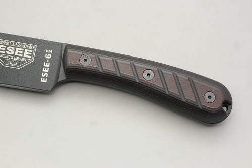 TKC: G10 Handle for ESEE 6HM - Red & Black TKC: G10 Handle for ESEE 6HM - Red & Black