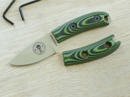 TKC: G10 Handle for ESEE Candiru - Neon Green & Black TKC: G10 Handle for ESEE Candiru - Neon Green & Black