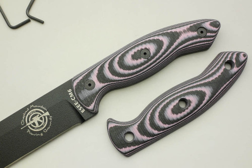 TKC: G10 Handle for ESEE CM6 - Lavender & Black TKC: G10 Handle for ESEE CM6 - Lavender & Black
