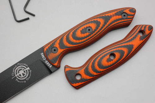 TKC: G10 Handle for ESEE CM6 - Tigerstripe, 2X2 TKC: G10 Handle for ESEE CM6 - Tigerstripe, 2X2