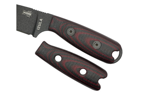 TKC: G10 Handle for ESEE IZULA - Red & Black TKC: G10 Handle for ESEE IZULA - Red & Black