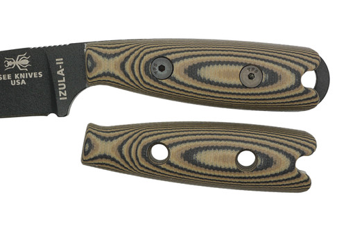 TKC: G10 Handle for ESEE Izula 2 - Earth Camo, 1X1 TKC: G10 Handle for ESEE Izula 2 - Earth Camo, 1X1