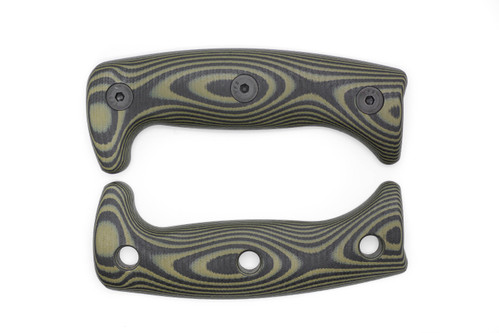 TKC: G10 Handle for ESEE Junglas I/II & Cleaver - Green & Black, 2X2 TKC: G10 Handle for ESEE Junglas I/II & Cleaver - Green & Black, 2X2