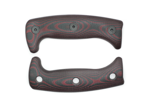 TKC: G10 Handle for ESEE Junglas I/II & Cleaver - Red & Black, 2X2 TKC: G10 Handle for ESEE Junglas I/II & Cleaver - Red & Black, 2X2
