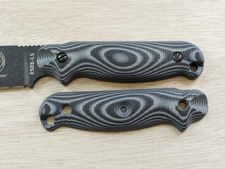 TKC: G10 Handle for ESEE Laser Strike - Midnite Tiger, 2X2 TKC: G10 Handle for ESEE Laser Strike - Midnite Tiger, 2X2