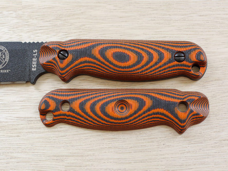 TKC: G10 Handle for ESEE Laser Strike - Tigerstripe, 2X2 TKC: G10 Handle for ESEE Laser Strike - Tigerstripe, 2X2