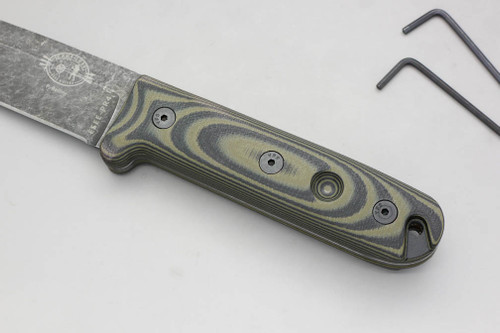 TKC: G10 Handle for ESEE PR4 - Green & Black TKC: G10 Handle for ESEE PR4 - Green & Black