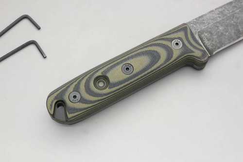 TKC: G10 Handle for ESEE PR4 - Green & Black TKC: G10 Handle for ESEE PR4 - Green & Black