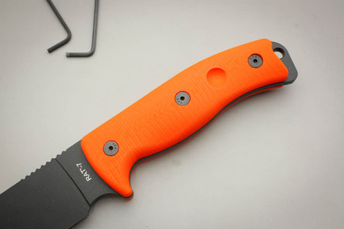 TKC: G10 Handle for Ontario RAT-5 /  RAT-6 / RAT-7 - Blaze Orange TKC: G10 Handle for Ontario RAT-5 /  RAT-6 / RAT-7 - Blaze Orange