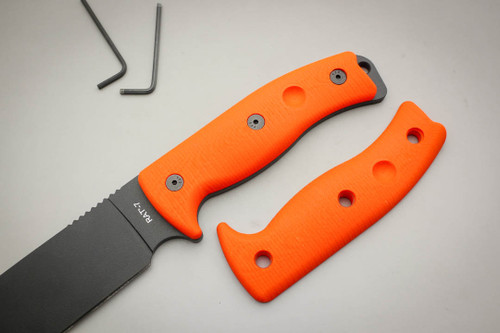 TKC: G10 Handle for Ontario RAT-5 /  RAT-6 / RAT-7 - Blaze Orange TKC: G10 Handle for Ontario RAT-5 /  RAT-6 / RAT-7 - Blaze Orange
