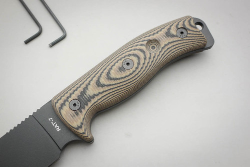 TKC: G10 Handle for Ontario RAT-5 /  RAT-6 / RAT-7 - Earth Camo