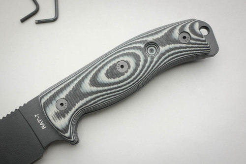 TKC: G10 Handle for Ontario RAT-5 /  RAT-6 / RAT-7 - Midnite Tiger, 2X2 TKC: G10 Handle for Ontario RAT-5 /  RAT-6 / RAT-7 - Midnite Tiger, 2X2