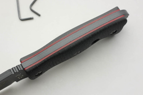 TKC: G10 Handle for Ontario RD & RBS 4, 6, 7, 9, Tanto, Hawk - Black w/ Red Liner TKC: G10 Handle for Ontario RD & RBS 4, 6, 7, 9, Tanto, Hawk - Black w/ Red Liner