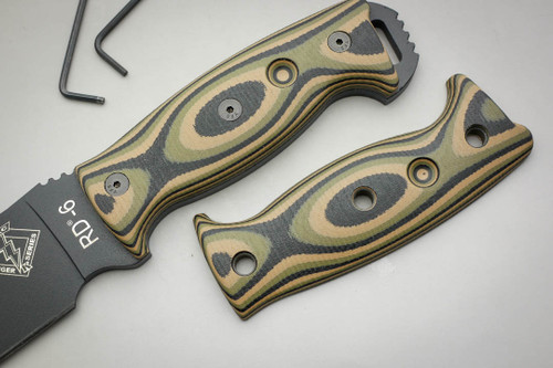 TKC: G10 Handle for Ontario RD & RBS 4, 6, 7, 9, Tanto, Hawk - Mil Spec Camo TKC: G10 Handle for Ontario RD & RBS 4, 6, 7, 9, Tanto, Hawk - Mil Spec Camo