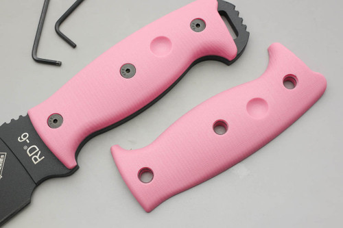 TKC: G10 Handle for Ontario RD & RBS 4, 6, 7, 9, Tanto, Hawk - Pink TKC: G10 Handle for Ontario RD & RBS 4, 6, 7, 9, Tanto, Hawk - Pink
